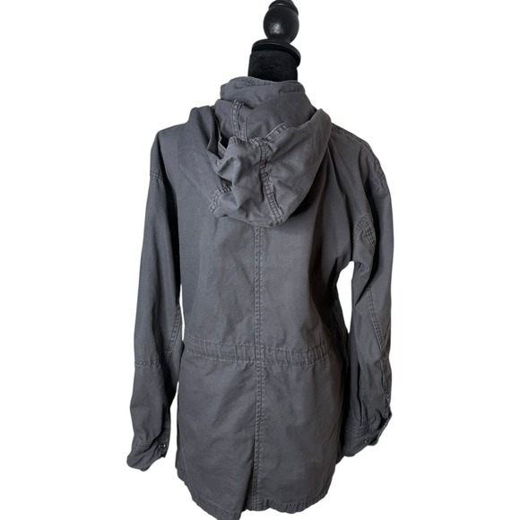 Universal Thread Utility Field Hooded Jacket Women Size S Gray Distressed Gorp - Picture 4 of 13
